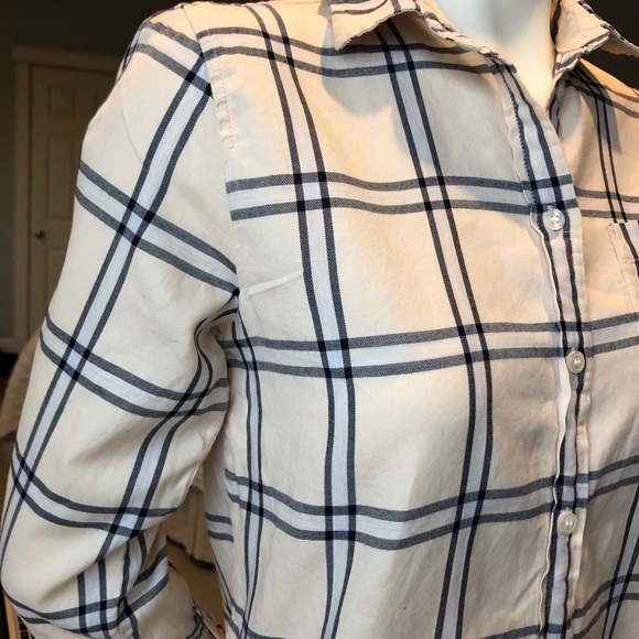 J Crew Factory Plaid Shirt SMALL EUC - Picture 3 of 6